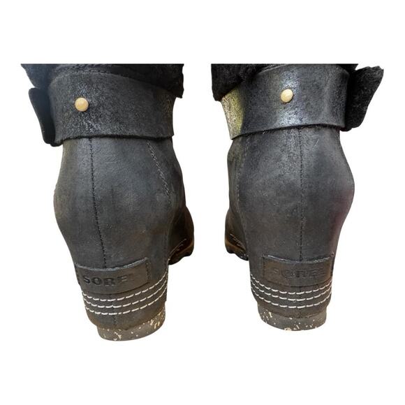 Sorel Helen Wedge Holiday Boot Waterproof EUC Women size 8.5 - Picture 6 of 10